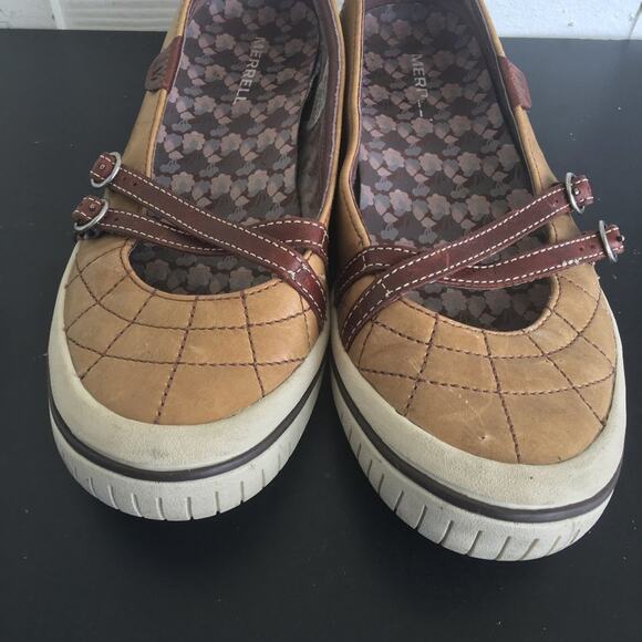 Merrell Zodiac Golden Taupe Casual Leather Shoes - Picture 3 of 10